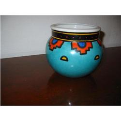 Stunning Hand paint geo Porcelain Jar!  #1807879