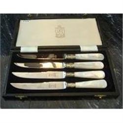 Mother of Pearl Fruit  Knives, Set of Six in #1807907