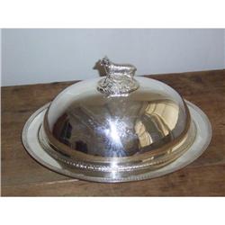 Large Silver Plated Meatdish, with Cover #1807993