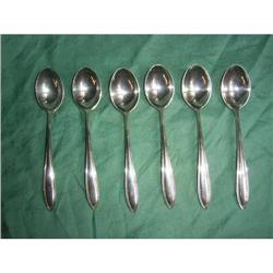 6  Vintage Dutch Silver coffee spoons #1807999