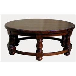 OLD WORLD EUROPEAN ROUND COFFEE COCKTAIL TABLE #1808119