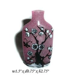 Three Color Peking Glass Snuff Bottle  #1808155