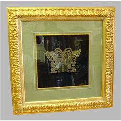 Japanese Bronze Butterfly Gate Shadow Box  #1808192