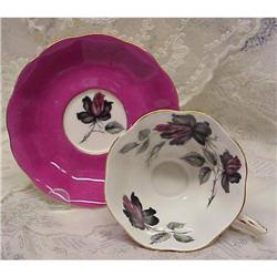 Royal Albert Cup & Saucer BLACK ROSE #1819498
