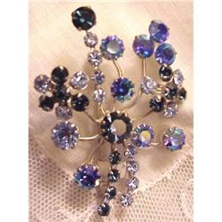 Shades of Blue Rhinestone BROOCH #1819512