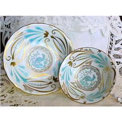 Hand Pntd Royal Chelsea CUP & SAUCER #1819565