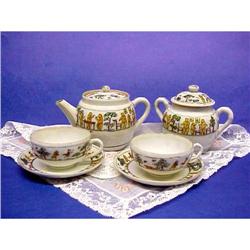 Hand Painted Footed CUP & SAUCER #1819579