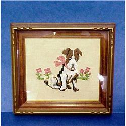 Framed Needlework Picture  #1819595