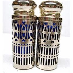 SILVER PLATED - SALT & PEPPER SHAKERS #1819622