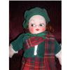 Image 1 : 12" Scottish Georgene Type Cloth Molded Face #1819892