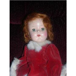 Hard Plastic  15" strung doll 1950's #1819926