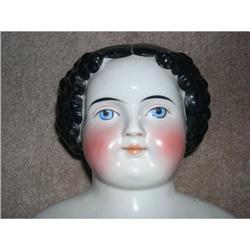 German Large 8.25" tall  China head flat top  #1820006