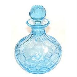 Aqua Blue Faceted Elegant Perfume Bottle #1820293