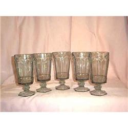 Virginia Tea Glasses by Fostoria Smoke 5 #1820315