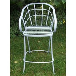 Mid-Century Woodard Wrought Iron Bar Stool #1820335