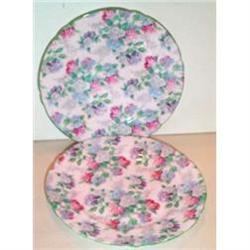 Two Shelley Summer Glory Chintz Plates #1820390