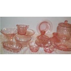 Lot 15 Pink Depression Glass Items #1820394