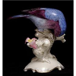 Porcelain Blue Bird Figurine signed K. Tutter #1820400