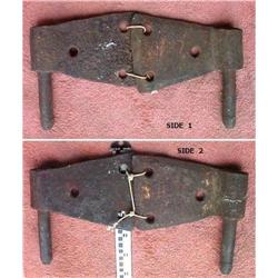 Wrought Iron Butterfly Gudgeons 18C Door Hinges#1820430