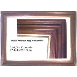 Large American Antique Deep Walnut Frame #1820432