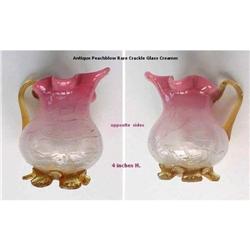 Peachblow American Art Glass Creamer 1880s #1820452