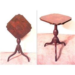 Antique Curly Maple Tilt-Top Federal Stand 1810#1820464