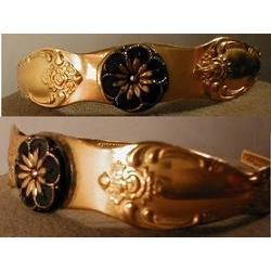 BEAUTIFUL Signed Victorian mourning bracelet #1820490