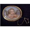 Image 1 : Porcelain Cherub Brooch/Pin #1820534