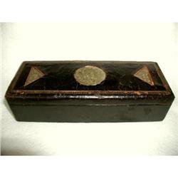 Leather Jade Box Gentleman's valet 19th Century#1830846