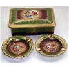 Image 1 : Bavarian Hand Painted Flirt Scene Cigarette Box#1831030