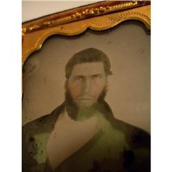 Civil War Era Ambrotype in Original Wood + #1831246