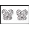 Image 1 : PLATINUM DIAMOND BUTTERFLY EARRINGS(was $600) #1831284