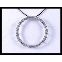 Brilliant 14K White Gold Diamond Pendant #1831285