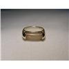 Estate 14K YG Gold Jade Cigar Band Ring #1831432