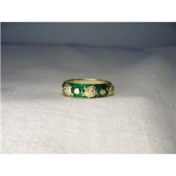 18K Gold Hidalgo Diamond Enamel Turtle Band #1831475