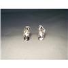 Estate 14K WG Gold Diamond Shoe Huggie Earrings#1831546