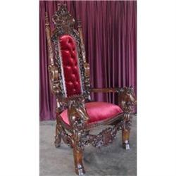 MAJESTY VICTORIAN KING THRONE RELIEF CHAIR #1831742