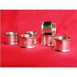 GORHAM STERLING NAPKIN RINGS SET OF 6 #1831752