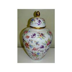 Germany Bavarian Porcelain Vase Floral Adorned #1831778