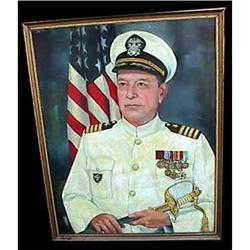 Impressionist US Military Navy Captain Portrait#1831780