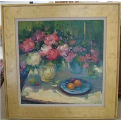 SHERRY HILLSTROM LOVELY IMPRESSIONIST FLORAL #1831811