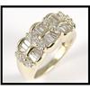 Image 1 : Shimmering Lady's 14K Yellow Gold Diamond Ring #1858343