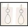 Image 1 : Exquisite White Gold Dangling Style Earrings #1858345