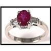 Image 1 : Majestic 18K White Gold Ruby and Diamond Ring #1858348
