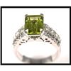 Image 1 : Sparkling Peridot and Diamonds Ring #1858368