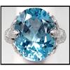 Image 1 : FINE AQUAMARINE COLOR TOPAZ 84 DIAMONDS #1858417