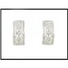 Image 1 : Intricate 18K White Gold Diamond Earrings #1858426