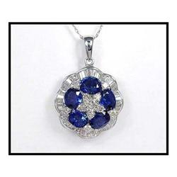 WORLD CLASS FINE SAPPHIRE DIAMOND PENDANT(price#1858508