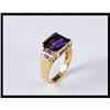 Image 1 : Gorgeous 18K Yellow Gold Amethyst Ring. #1858520