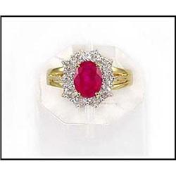 WORLD CLASS 1.38 CARAT RUBY AND DIAMOND #1858559